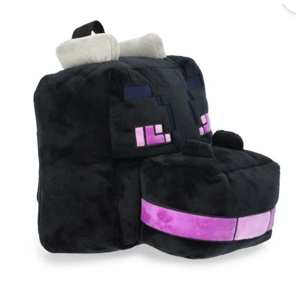 Minecraft Plush Backpacks, Set Of 4, Ender Wolf Fox and Bee